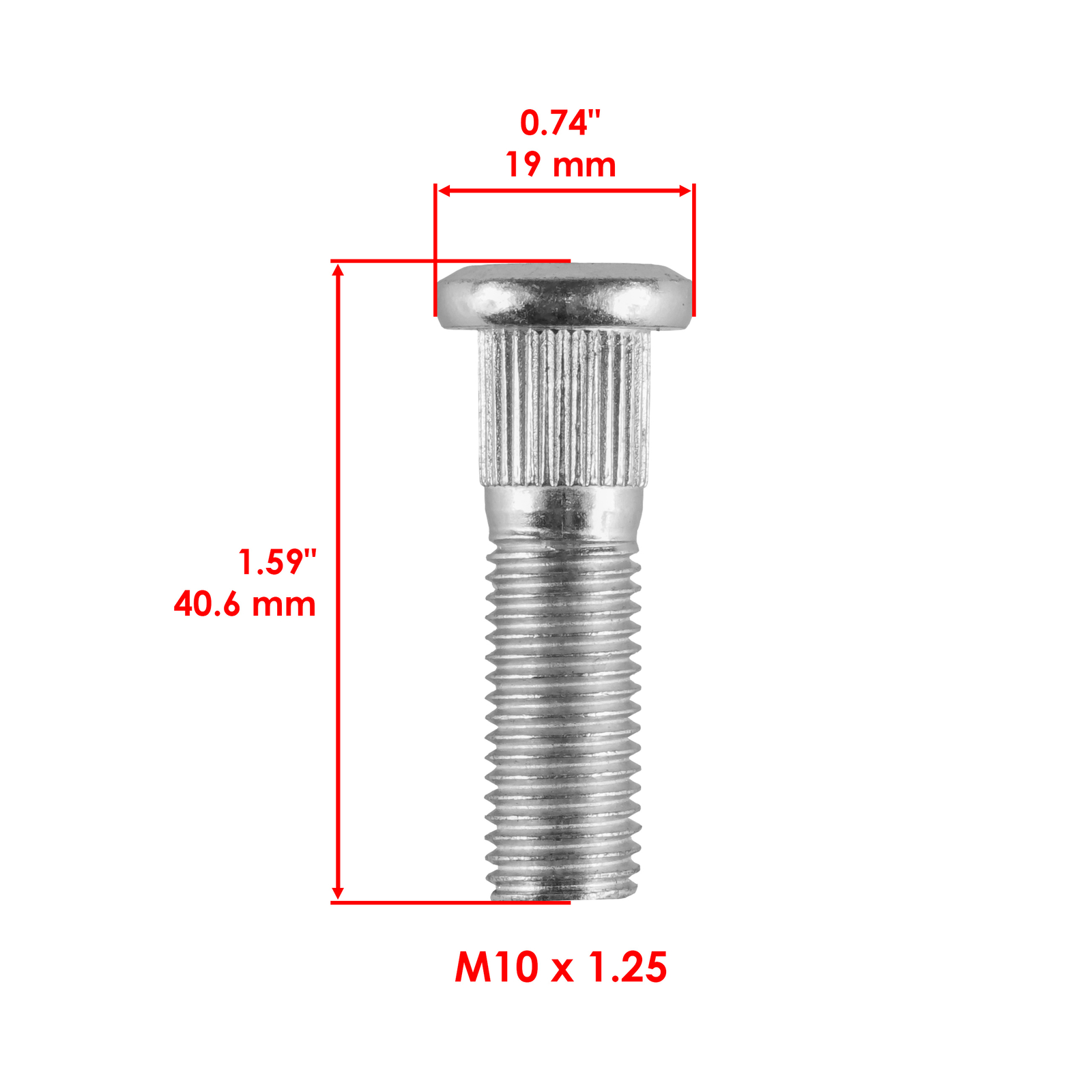 16 Front Rear Wheel Hub Stud Bolt For Honda TRX250X 2X4 2009 2010 2011 2012-2026