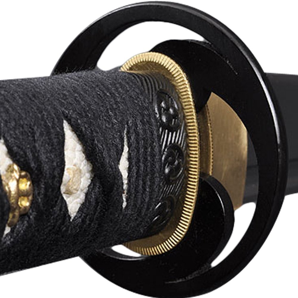 Handmade Sword - Fully Practical Samurai Tanto Sword, Tomoe Crest Tsuba, 1080 Ca