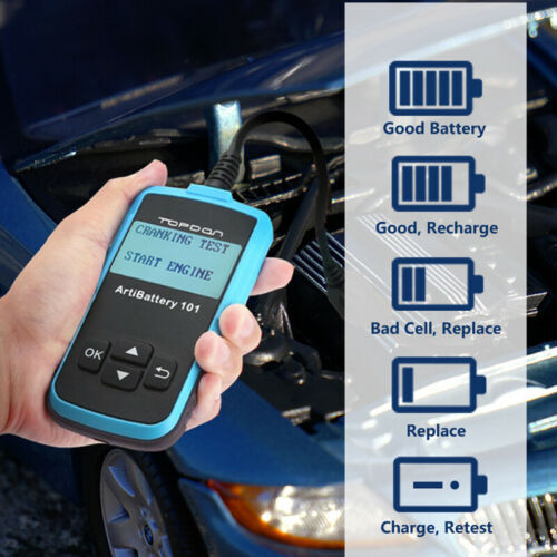 TOPDON AB101 Vehicle Battery Tester Battery Analyzer Supports Multiple Tests