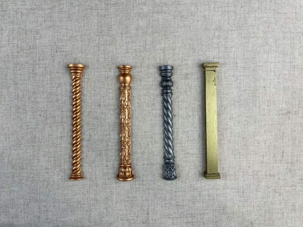 Silicone mold Half Column Miniature architectural column 1/12 scale Accessories