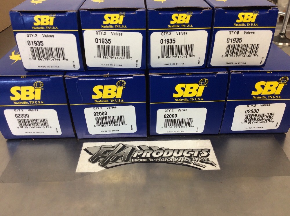 GM LS V8 2005 To 2009 4.8 5.3 6.0 Stock Valve Set SB International 02000 01935