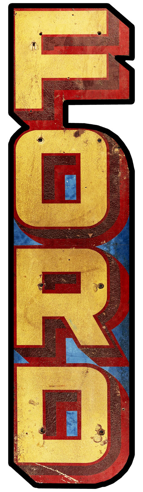 FORD Vintage Reproduction Laser Cut Out Metal sign 23.5x6