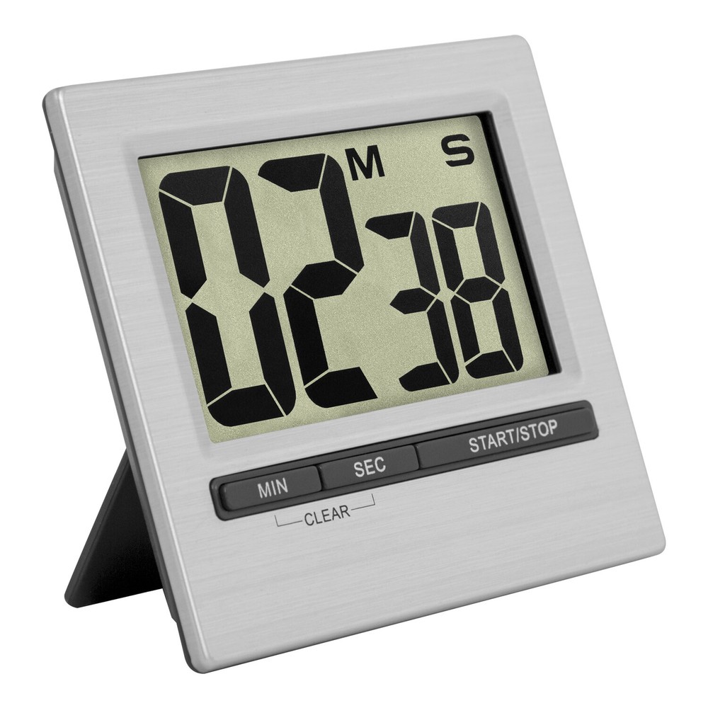 38.2013.54 La Crosse Technology TFA Digital Countdown Timer & Stopwatch - Silver