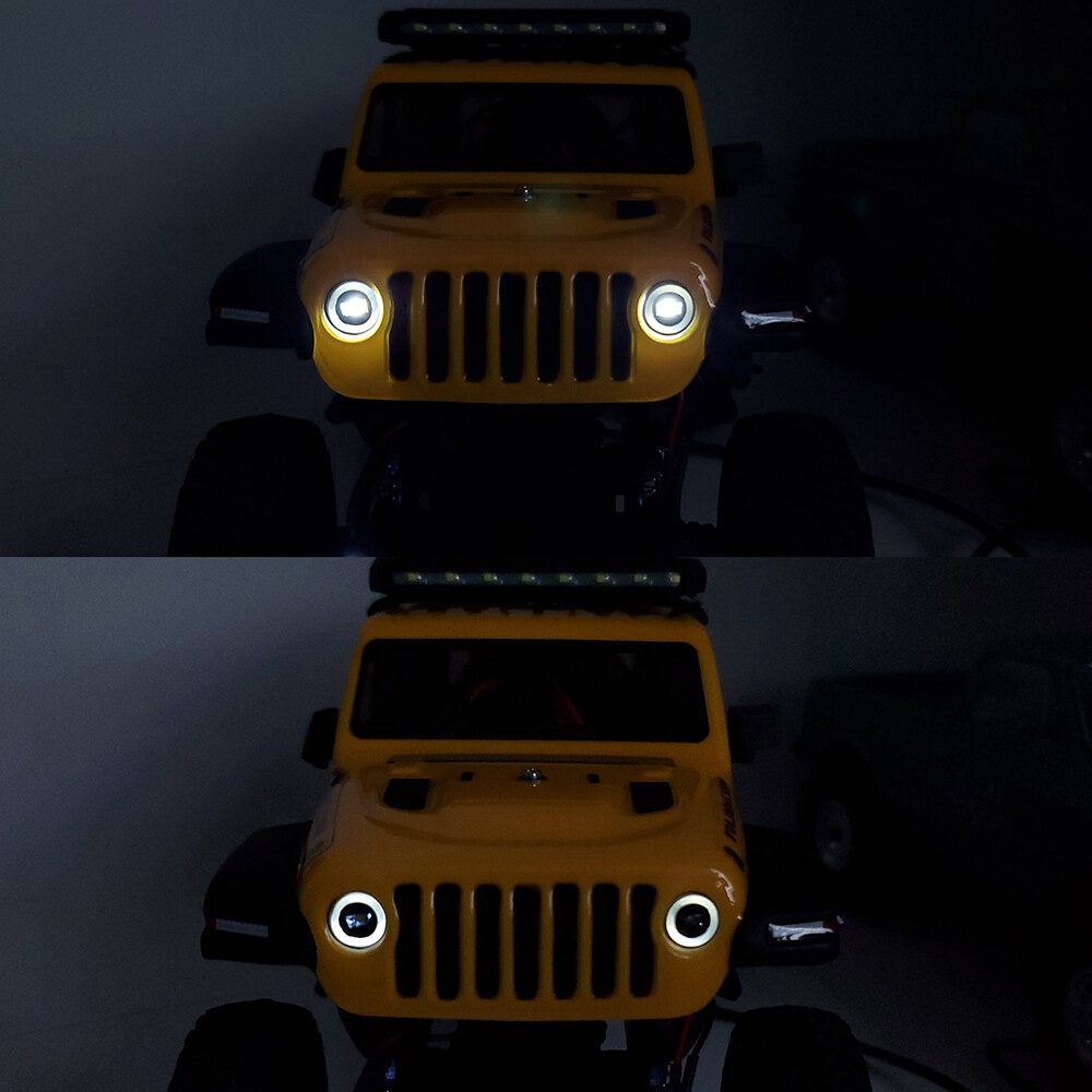 NEW Powerhobby SCX24 Jeep Front Headlights with mount