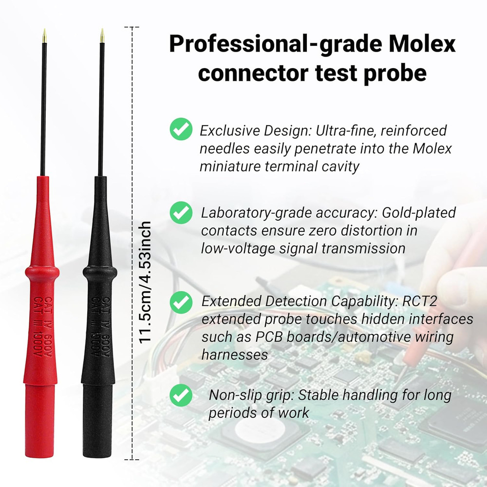 RCT2 Extension Probe Tip Set,Compatible with Fieldpiece RCT2 ADK7 ADLS2