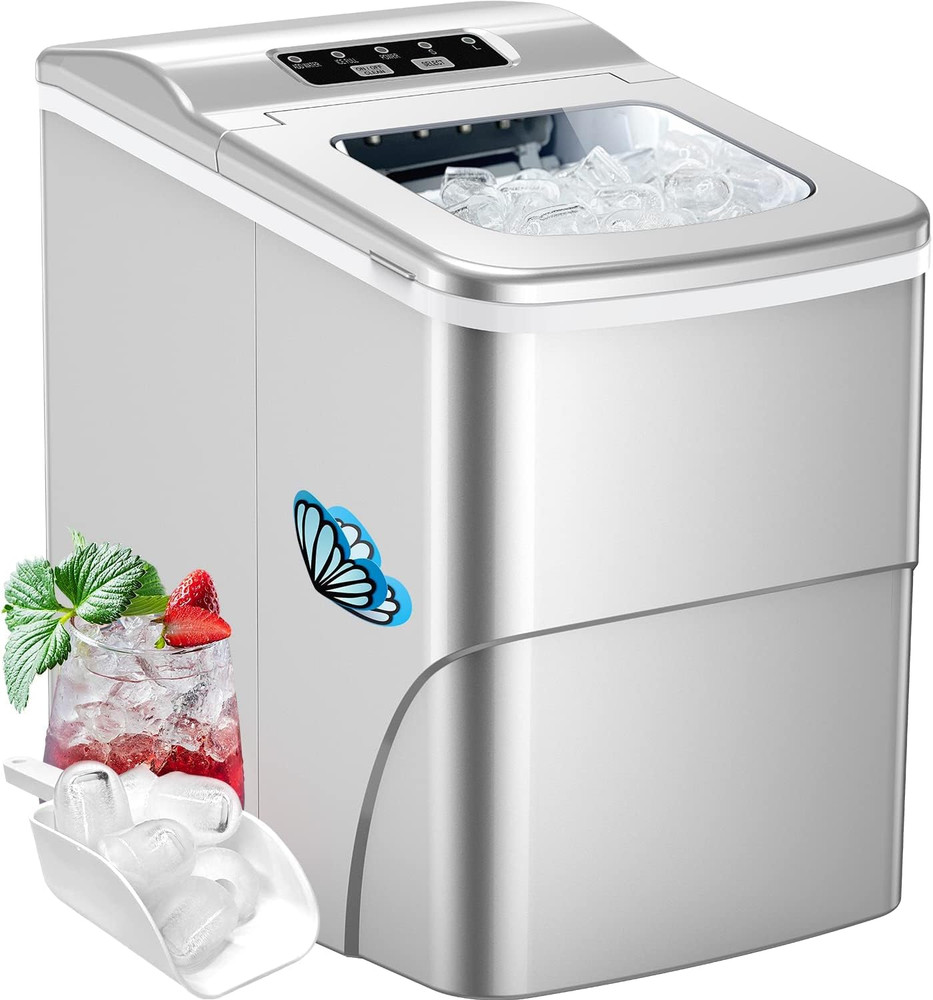 Ice Makers Countertop - Portable Ice Maker Machine for Countertop, Make 26 Lbs