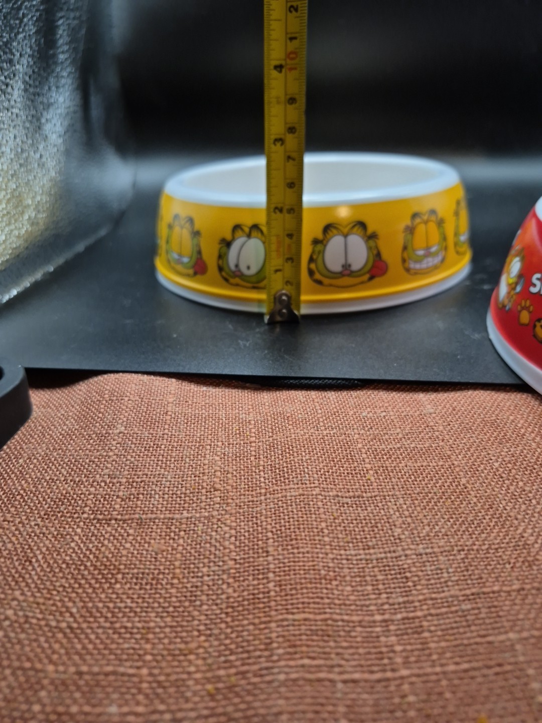 Set Of 2 Bowls -Nickelodeon Garfield Cat Food Bowls -Paws Inc-Plastic - NEW