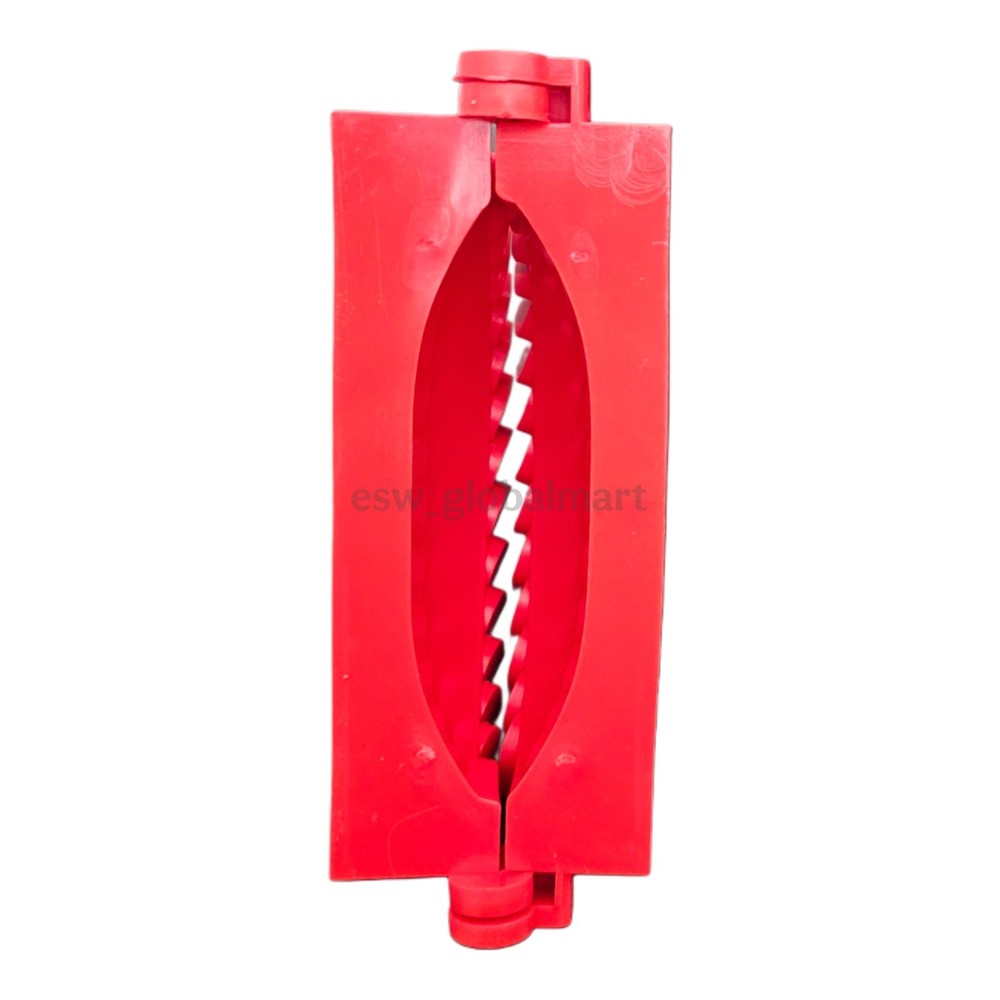 Curry Puff Dumpling Mold Traditional Dough Press Tool - Red 4.5 Inch