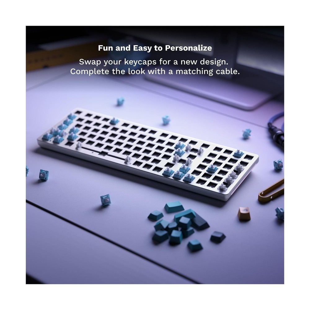 Glorious GMMK 2 Small Gaming Keyboard Base- Barebones Kit- TKL Hot Swappable ...