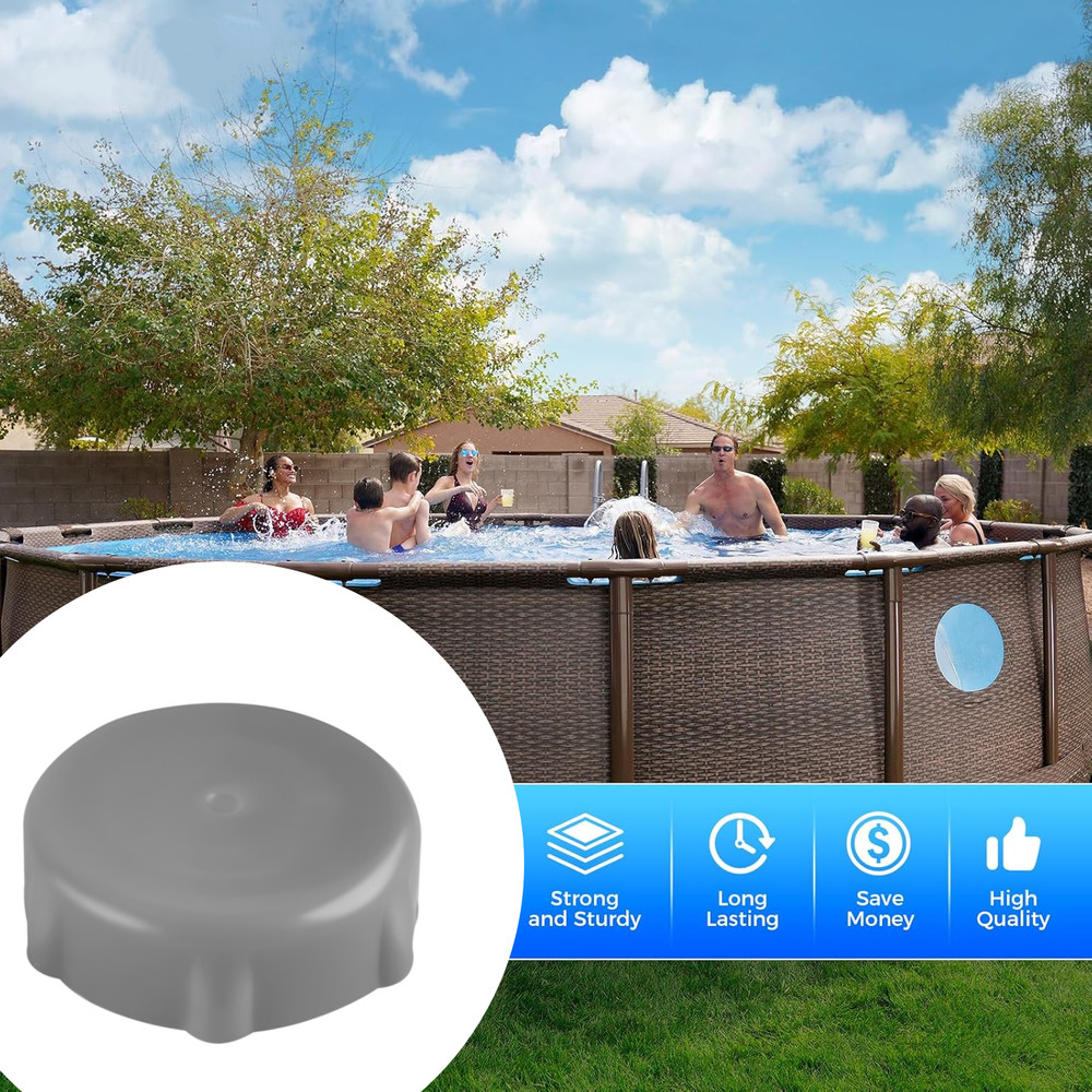 1 PCS Pool Gray Plastic Replace Drain Valve Cap For Coleman Pools P01006,P01010