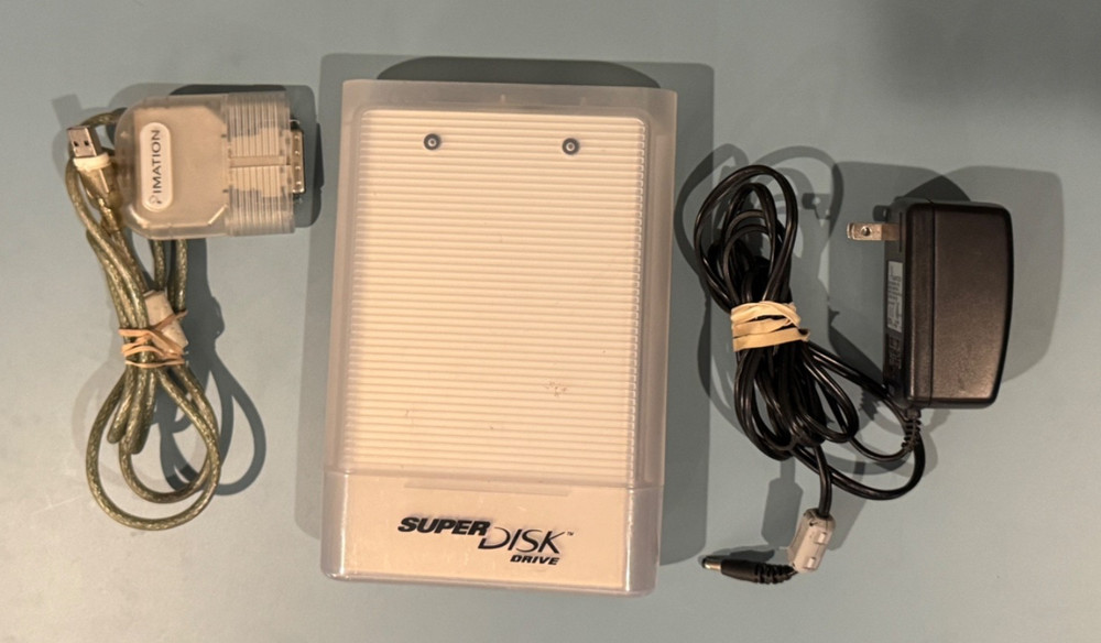 Imation SuperDisk USB Drive, SD-USB-M2, Includes Power Supply and USB Cables (A)