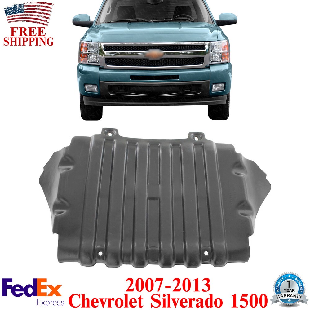 Front Lower Engine Splash Shield For 2007-2013 Chevrolet Silverado 1500