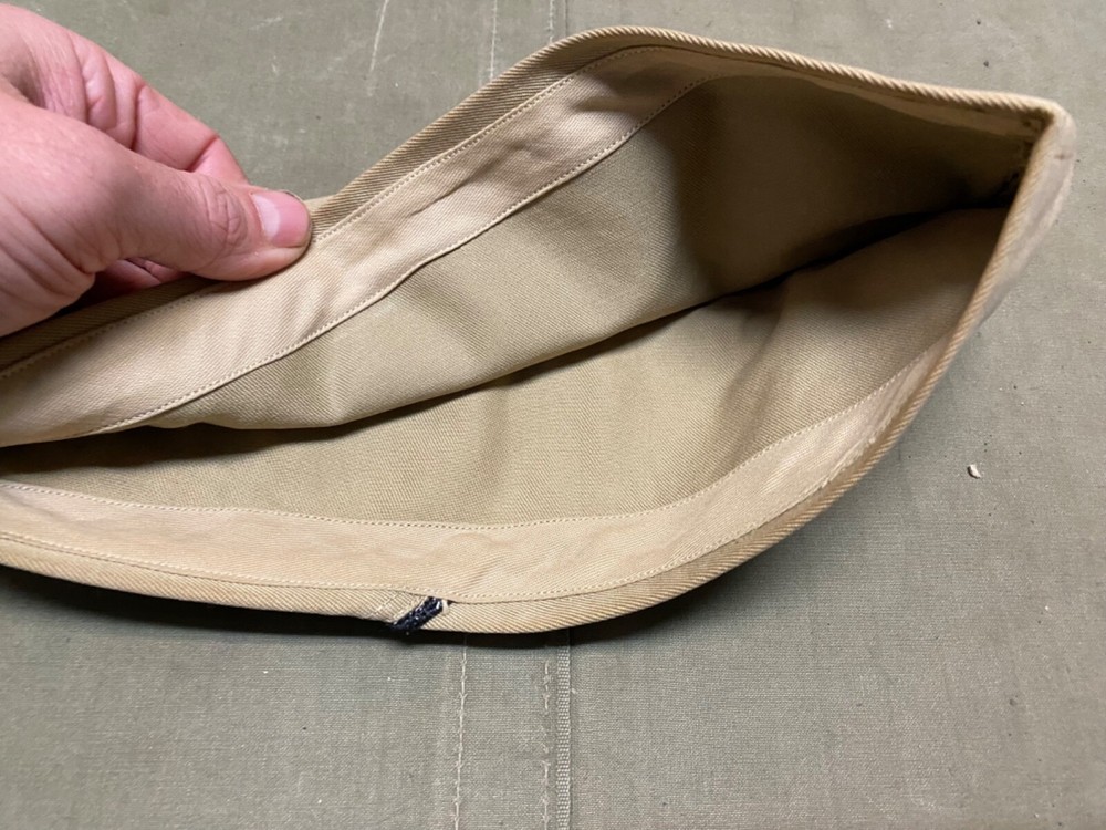 ORIGINAL WWII US ARMY AIR FORCE CORP KHAKI OVERSEAS CAP-LARGE