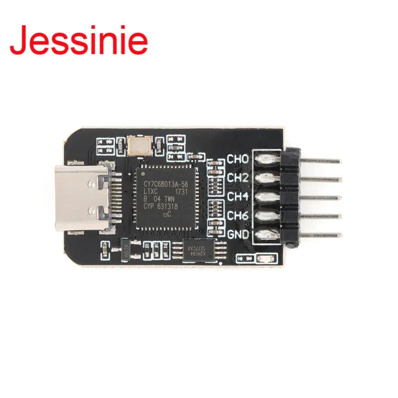 8 Channels Mini Logic Analyzer 8CH 24MHZ USB-C for ARM FPGA Debugging