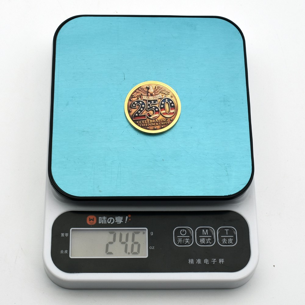 1776-2026 USA 250 Years Freedom Coin | Eagle Liberty Bell Collectible Medal