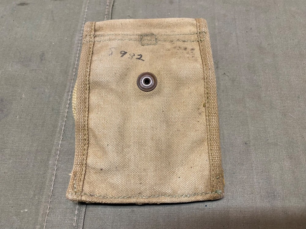 ORIGINAL WWI WWII US ARMY M1910 .45 PISTOL BELT AMMO POUCH