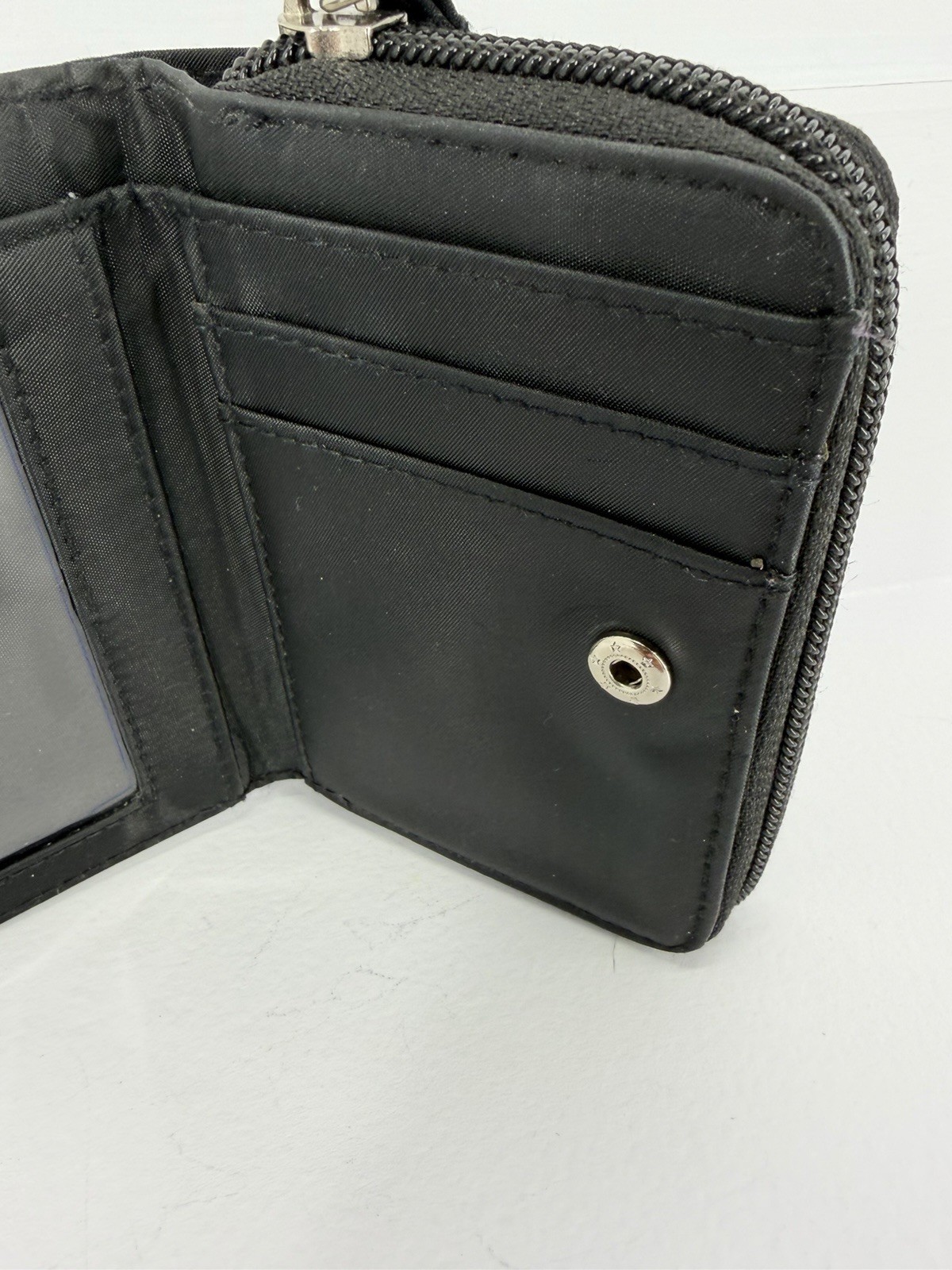 Vintage Disney Tinkerbell Small Black Cloth Wallet (see Description)