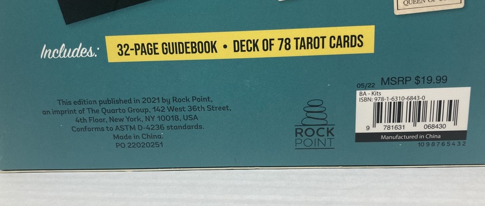 Classic Tarot Card Deck & Guidebook Complete and Unused