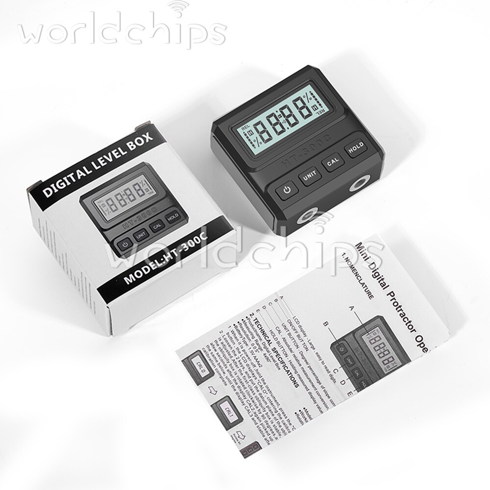 Magnetic Digital Protractor Angle Finder Bevel Gauge Inclinometer Level Meter