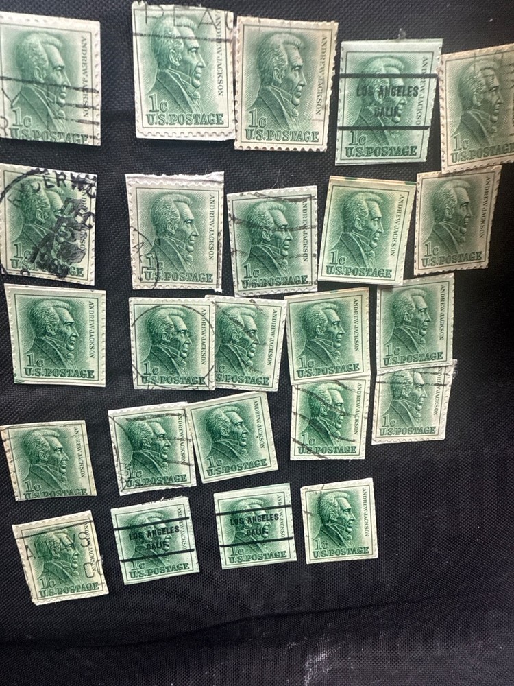 Rare Andrew Jackson one cent stamps 24 quantity