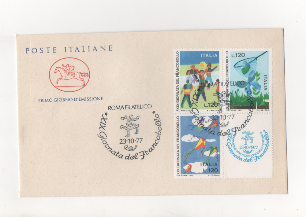 ITALY - 1977 - FDC - DAY - DEL - BOY