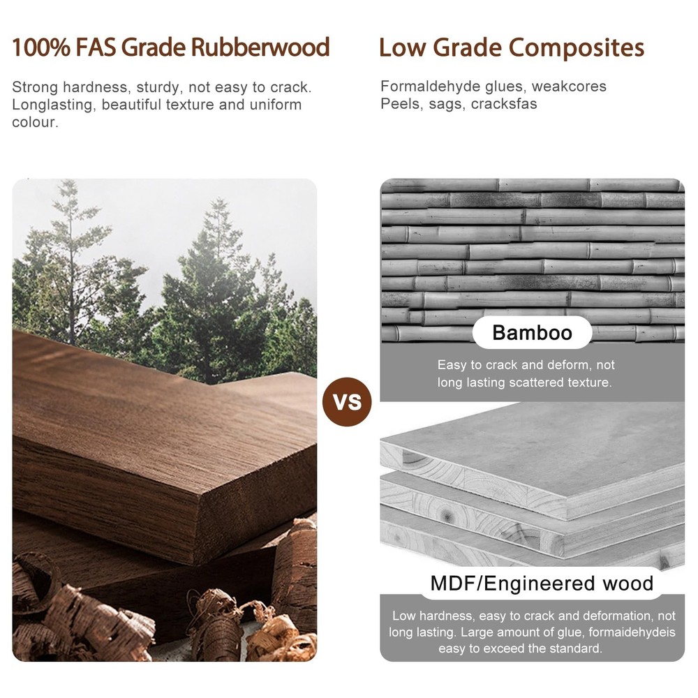 Solid Wood Overbed Bedside Table with Wheels, Adjustable Medical Tilt Top Hos...