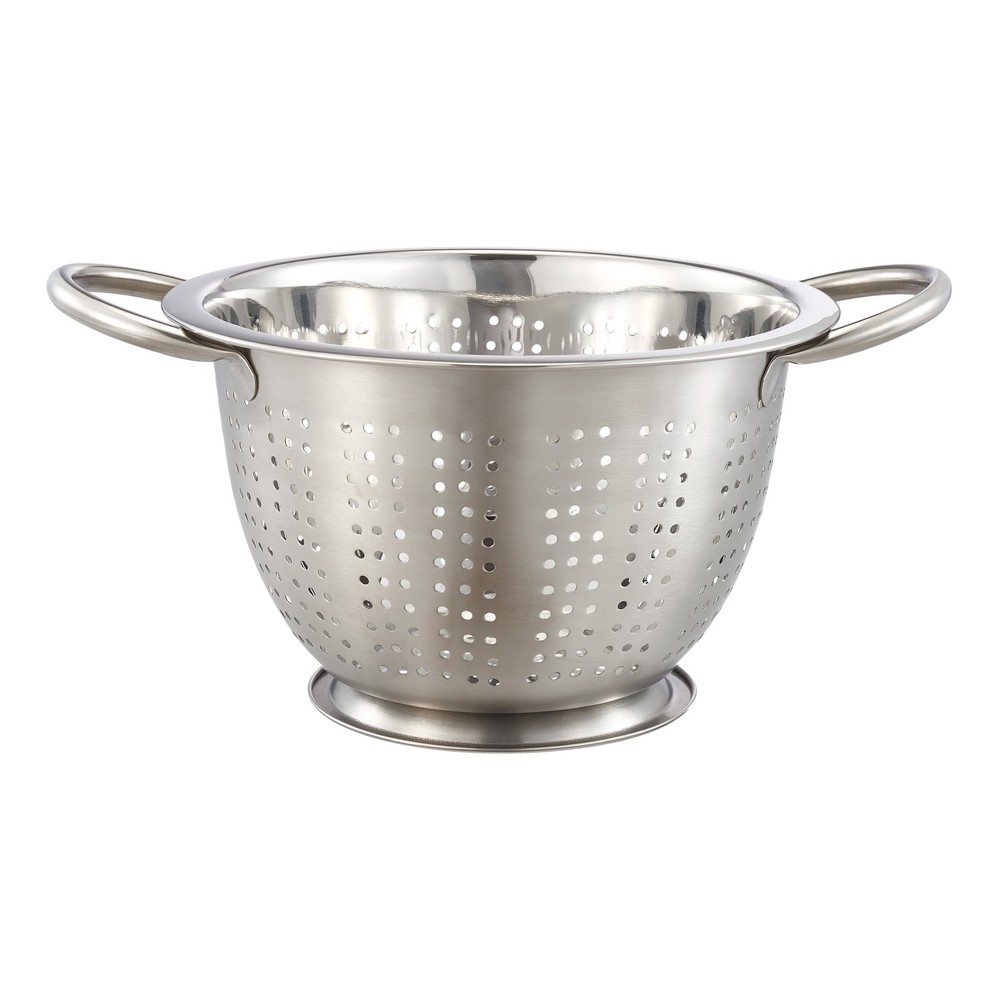 SS 5QT Multi-Use Colander for Straining, Draining & Rinsing