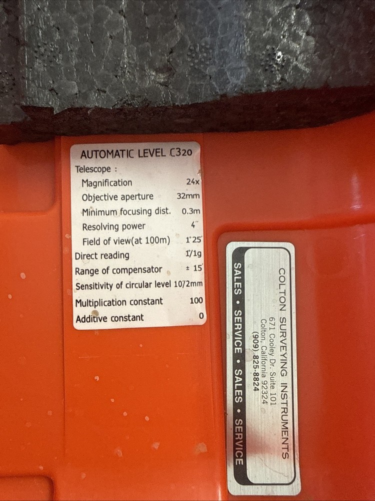 Sokkia C320 Magnification Automatic Level 547654