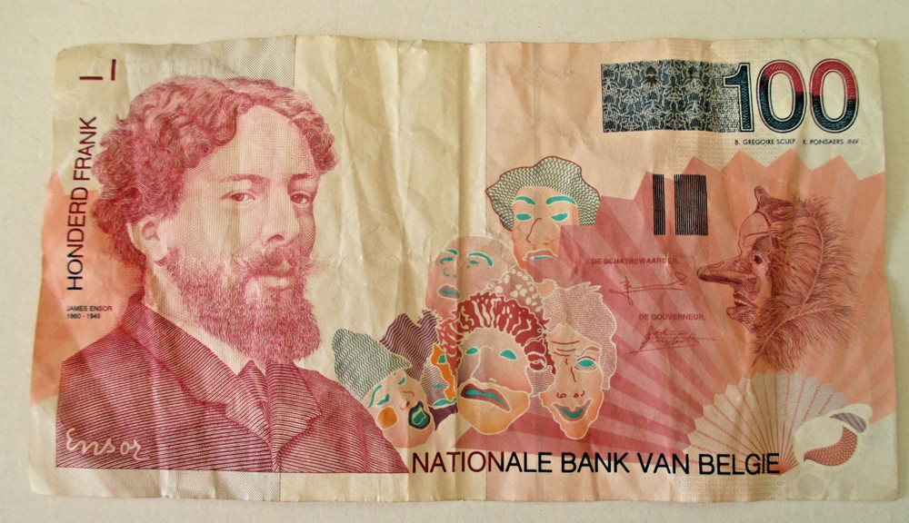 Belgium 100 FRANCS Small Note 1995-2001