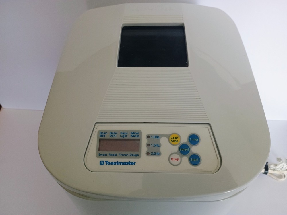 Toastmaster Bread Machine 1148x Bread Maker Horizontal 2 lb Loaf TESTED/WORKING