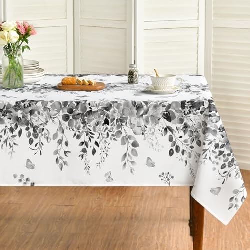 Spring Tablecloth 60×84 Inch Rectangular, 60" x 84" (Rectangular) Grey