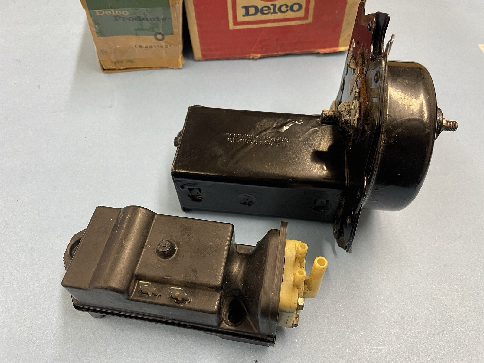 NOS Delco wiper motor & washer pump 1966-7 Chevelle 1967 Camaro Firebird Chev II