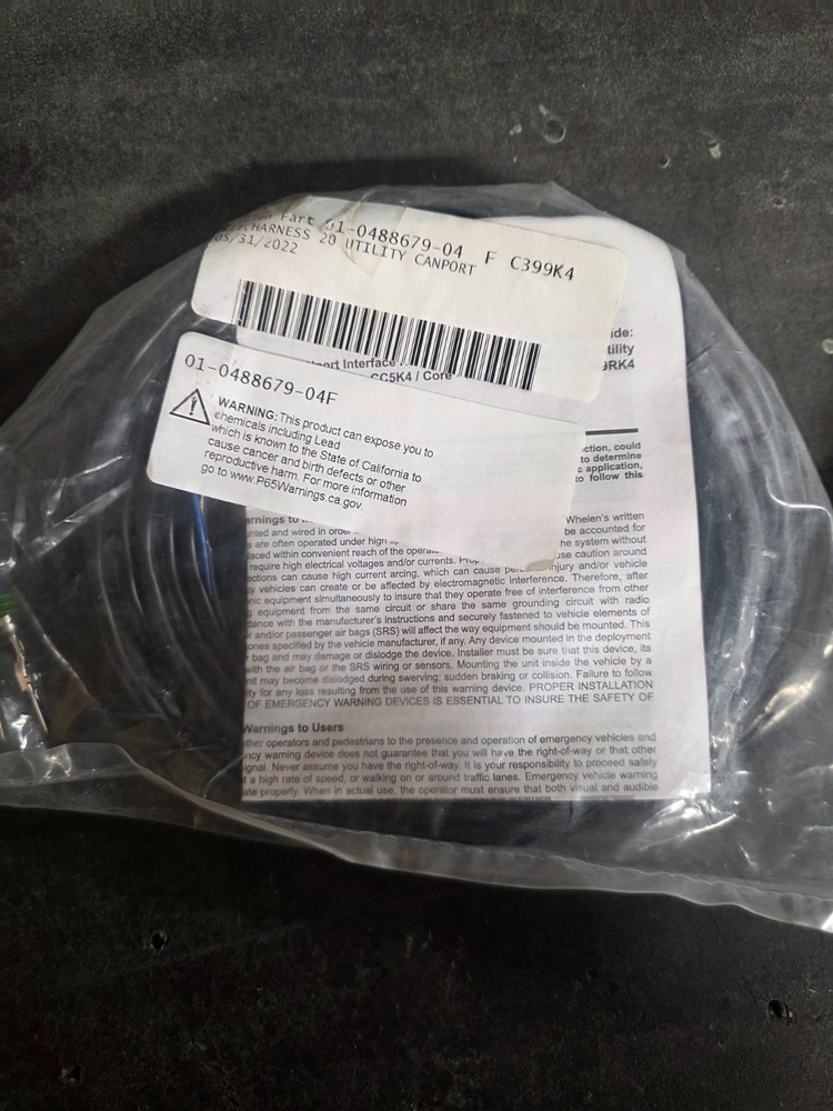Whelen Core Cables CanPort Interface Adapter  C399K4  New