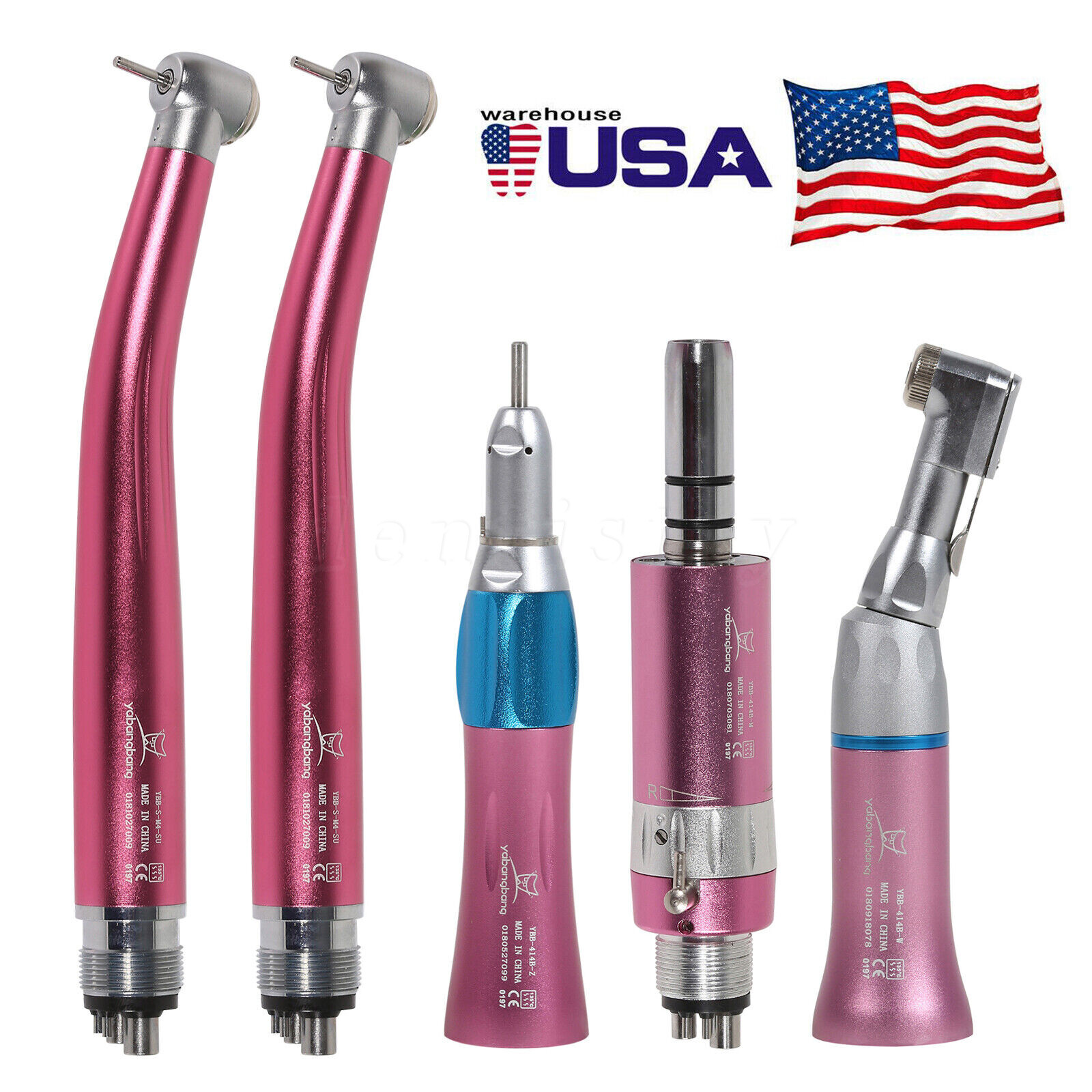 NSK Pana Max Style Dental High/Low Speed Air Turbine Handpiece 2HOLE/4HOLES Pink