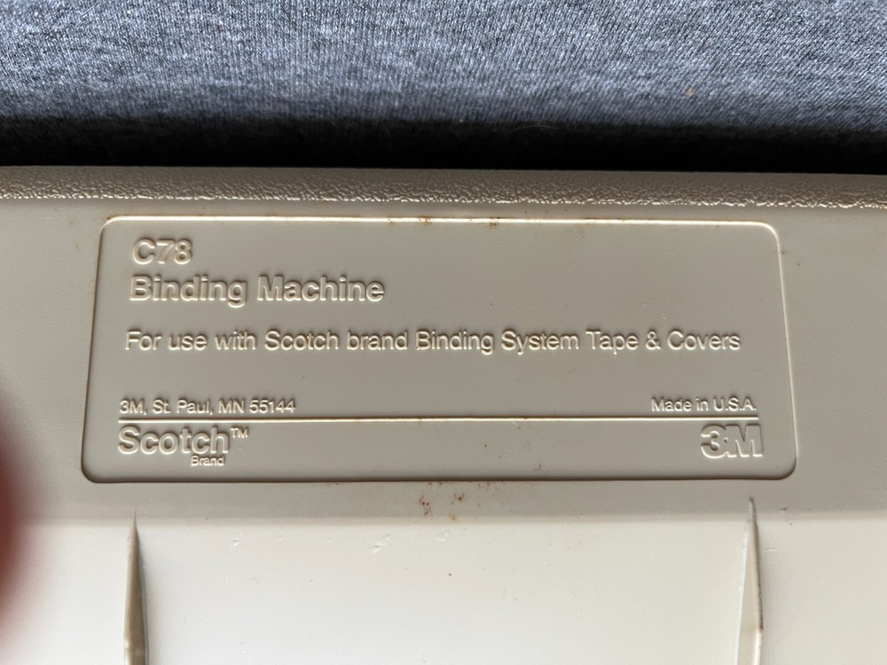 3m Scotch VPC Tape Binding System 7890 C78
