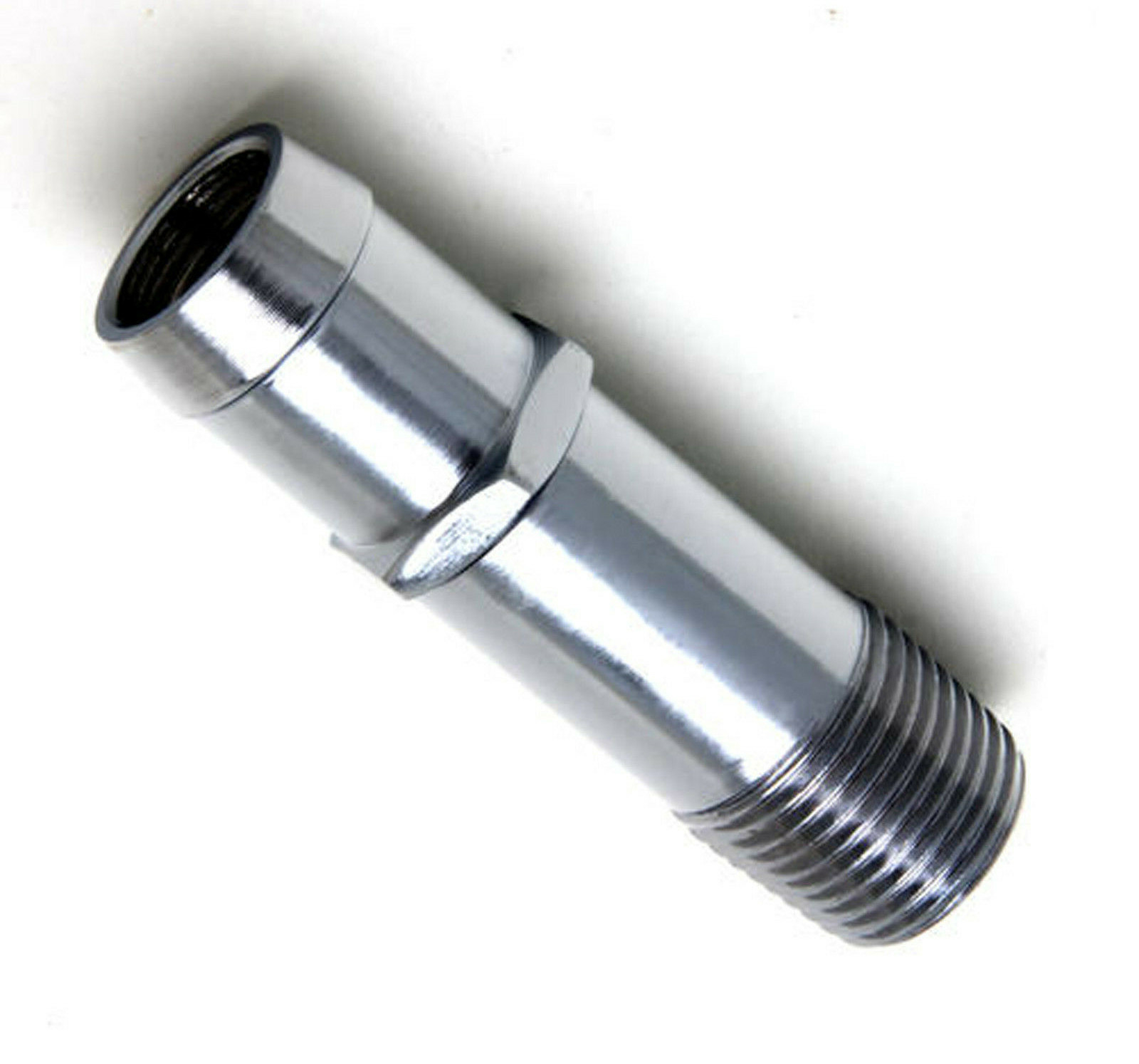 SBC BBC CHEVY HEATER HOSE FITTING SET 3/4" WATER PUMP 5/8" INTAKE CHROMED STEEL