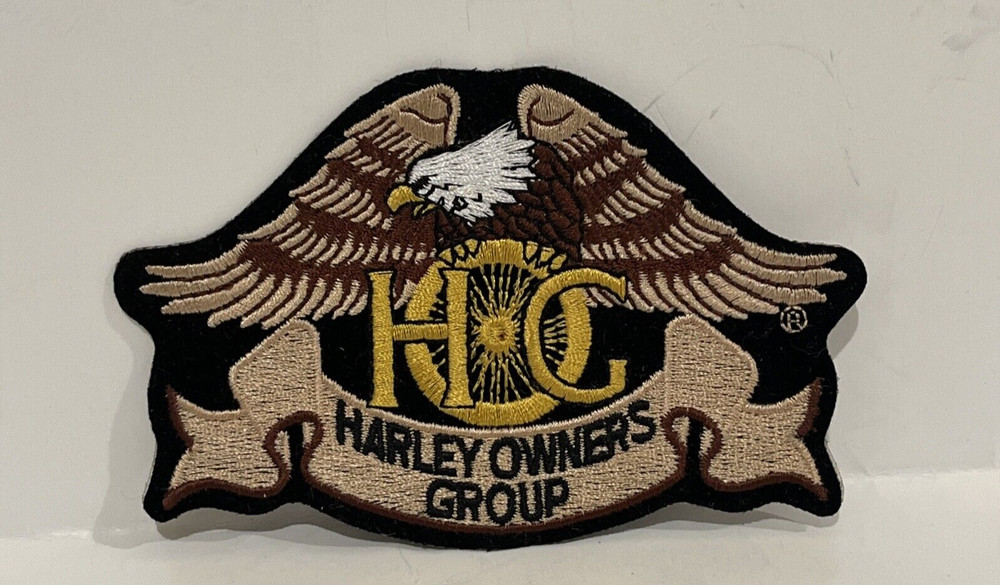 HOG HARLEY DAVIDSON Motorycycle Owners Group Embroidered Eagle Jacket 5" Patch