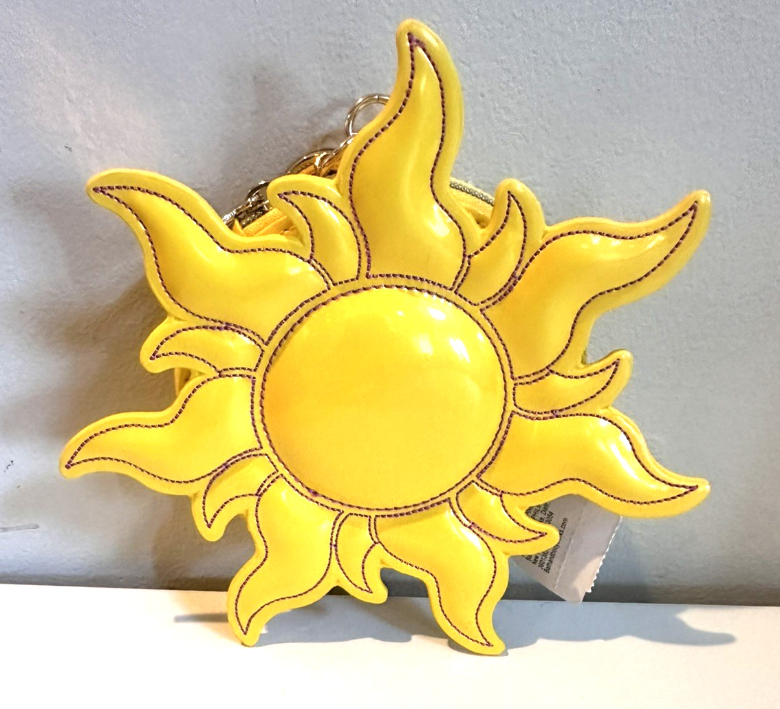 Bath & Body Works Disney Princess Rapunzel Tangled Yellow Sun Coin Purse NEW