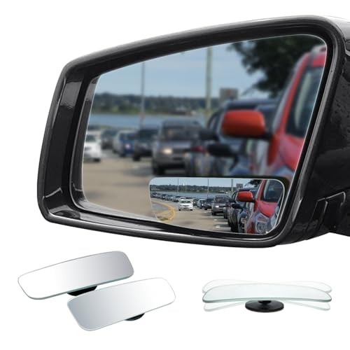 Rectangle Blind Spot Mirror, HD Glass Frameless Convex Frameless Rectangle