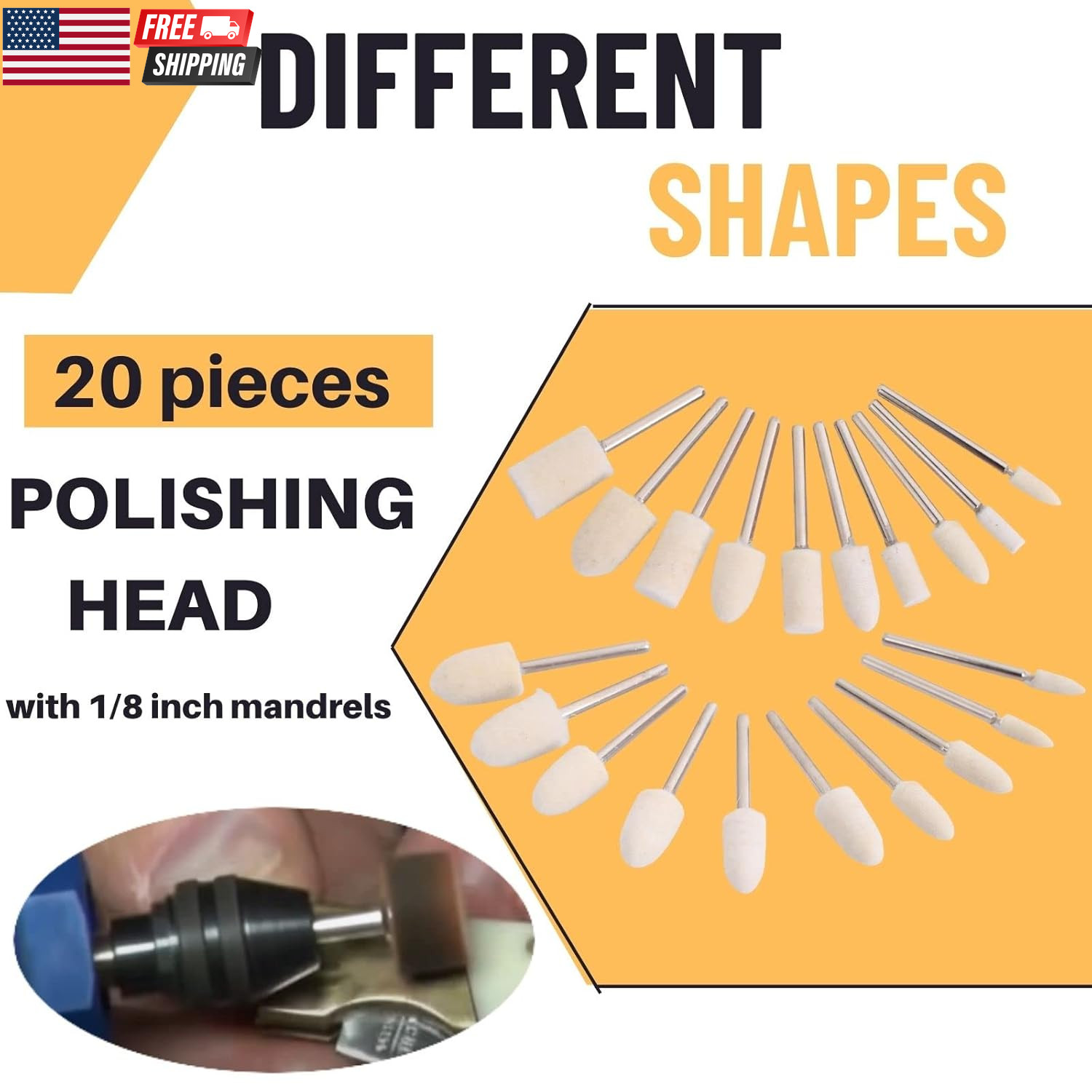 100PCS Polishing Buffing Wheel for Dremel Polishing Kit, Polishing Wheel for Dre