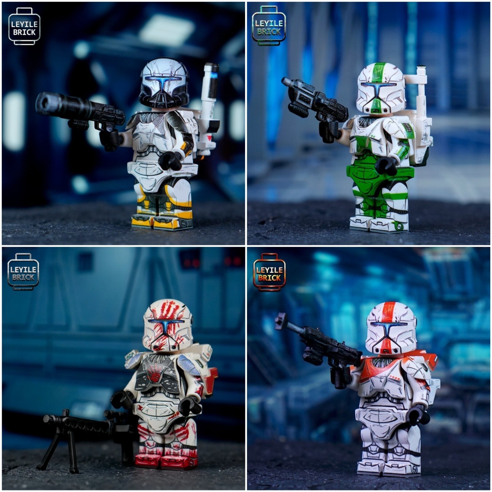 Leyile Delta Squad Custom Printed Minifigures & Accessories -Pick Model!-