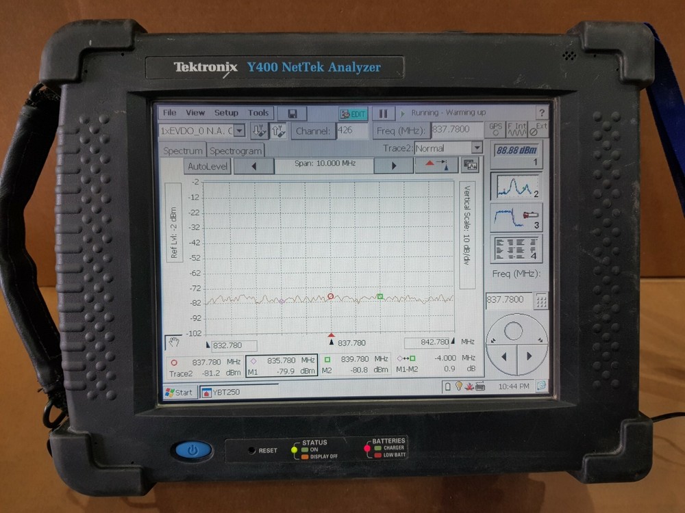 Tektronix Y400 NetTek Analyzer & Interference Analyzer w YBT250 YBA250