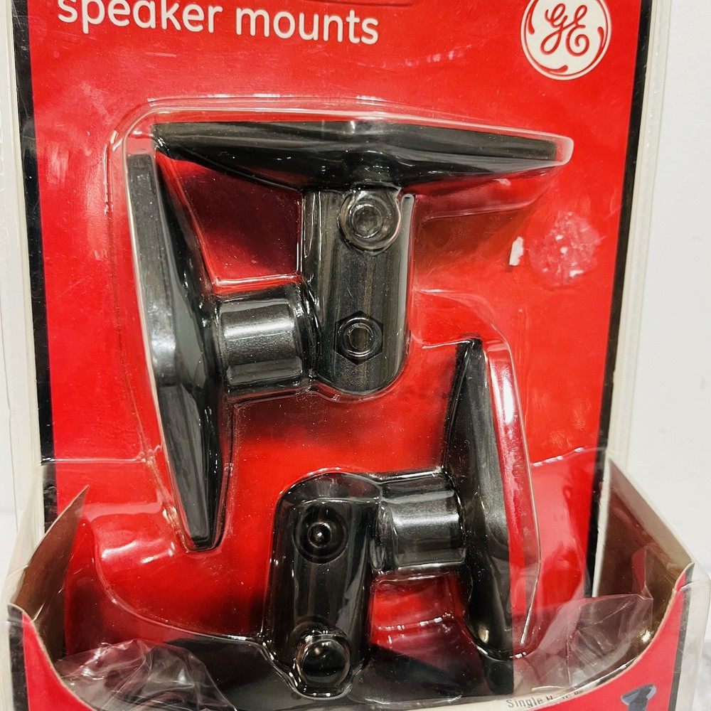 GE Universal Speaker Mounting Brackets - Wall or Ceiling Mount - NEW