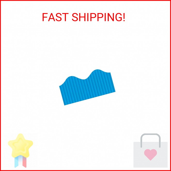 Solid Color Bordette Decorative Borders Brite Blue