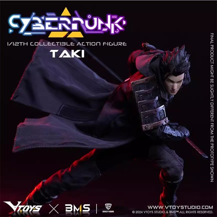 2026New VTOYS VSD010 Cyberpunk TAKI 1/12 Collectible Action Figure In Stock H 7"