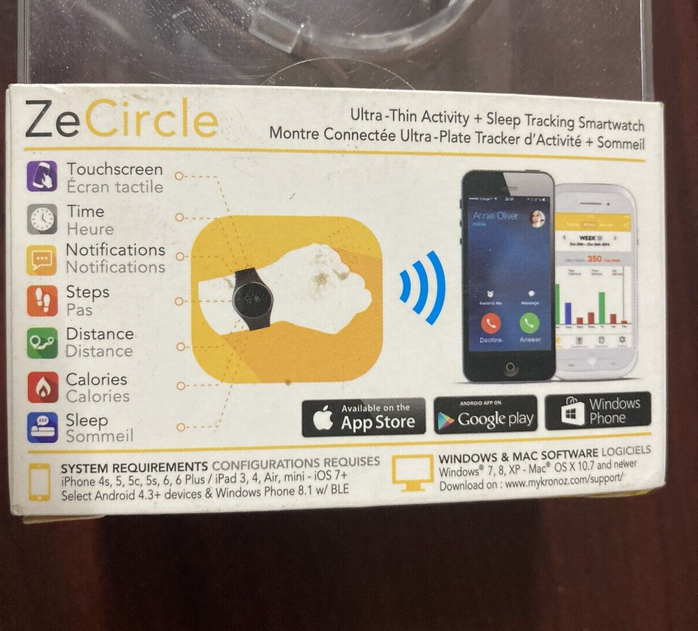 MyKronoz, KRZECIRCLE-GOLD, ZeCircle, Activity Tracker