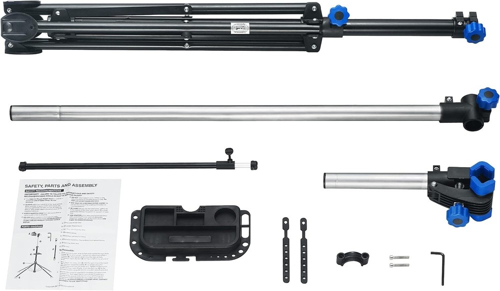 Telescoping Bike Stand with Rotating Clamps - Convenient Maintenance Solution