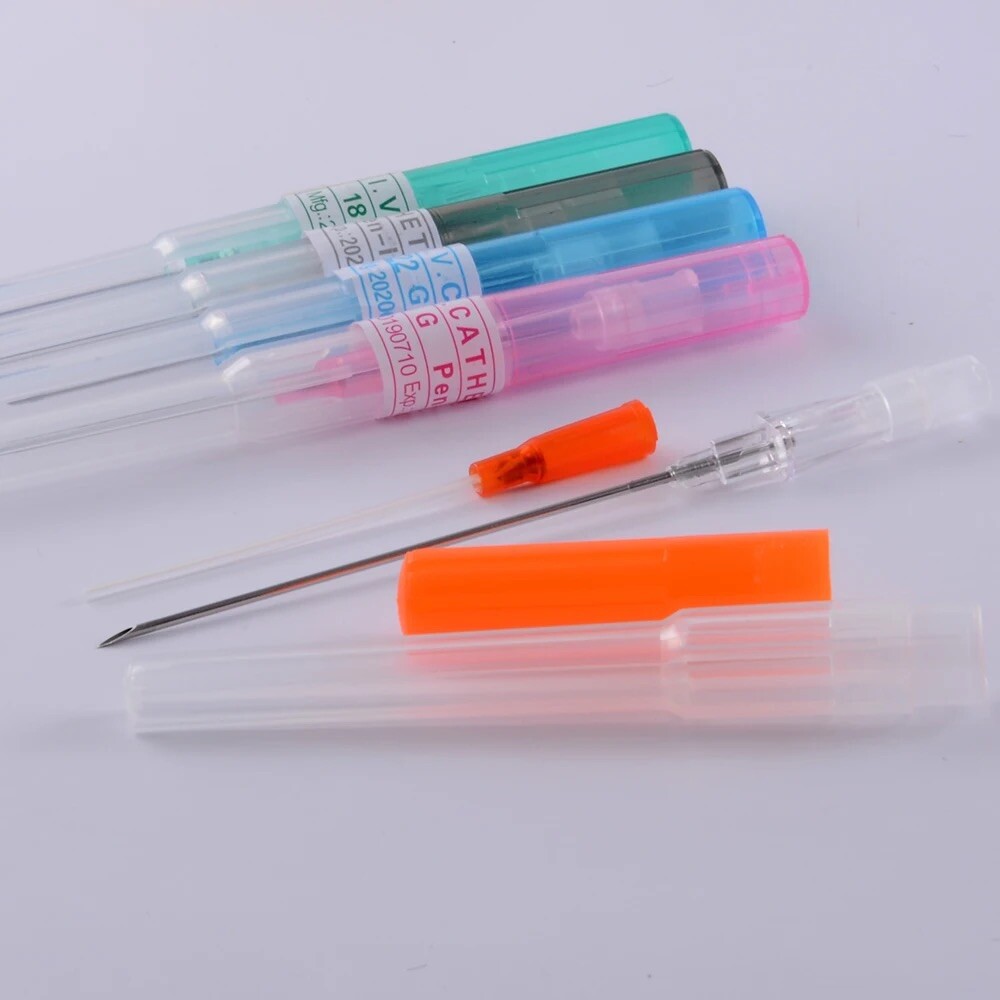 Piercing Needle Disposable Catheter Cannula 50 Pcs