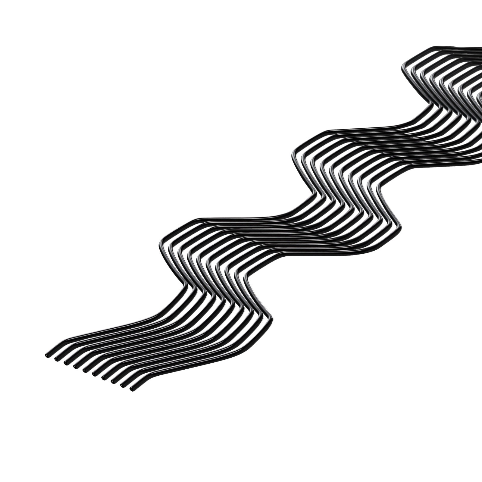 VEVOR Greenhouse Spring Wire & Lock Channel Aluminum Alloy 10 Packs 6.56 ft