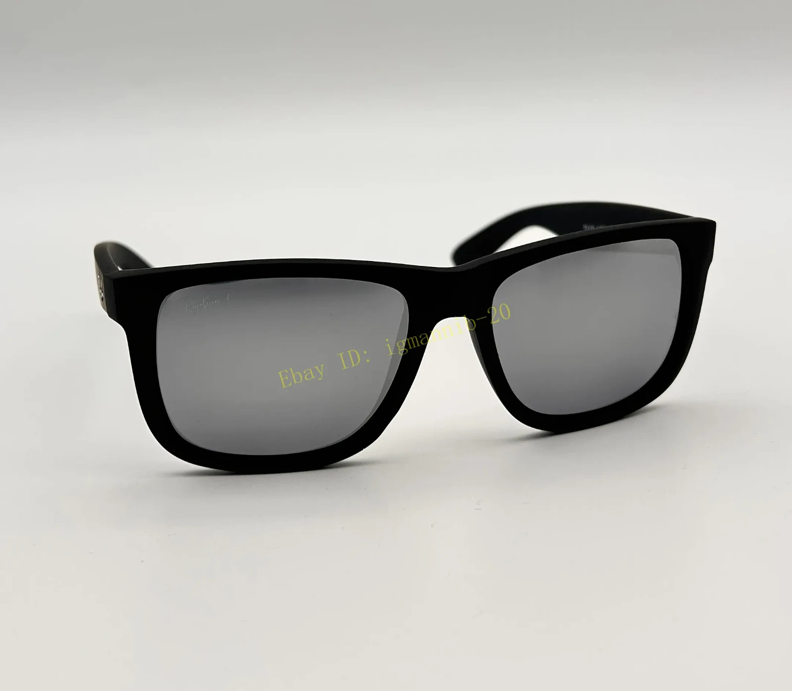 Ray-Ban RB4165 622/6G Justin Polarized Sunglasses Grey Mirror Silve Lens 54mm UV